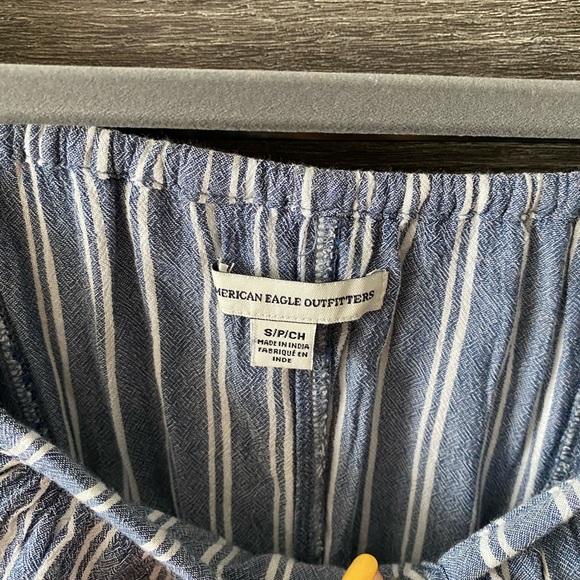 NWOT American Eagle Stripe off the shoulder mini - Picture 3 of 5